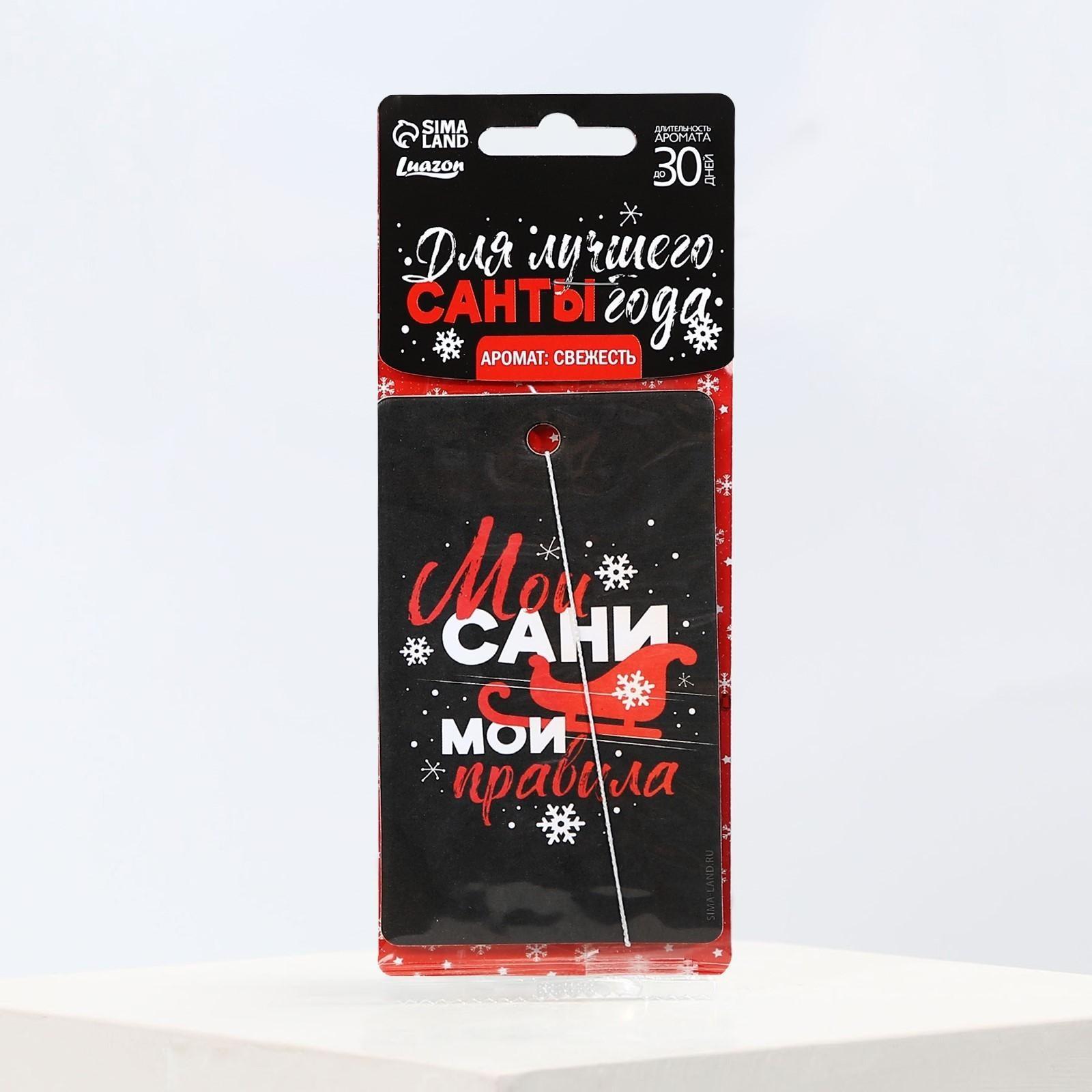 Ароматизатор в машину «Мои сани, мои правила», аромат свежести