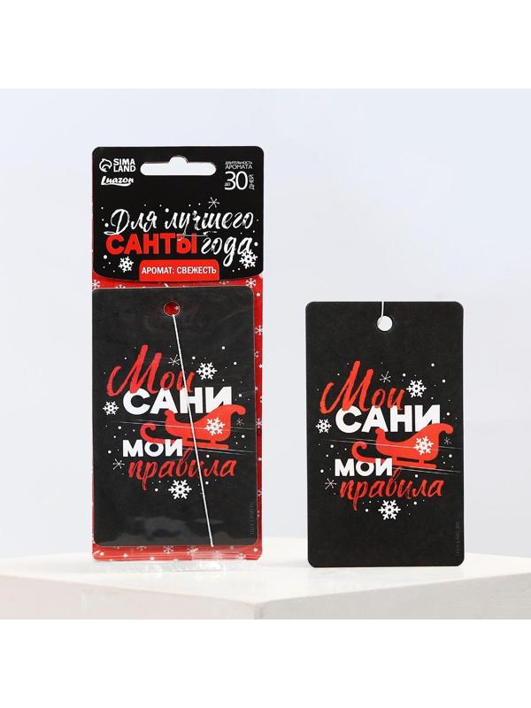 Ароматизатор в машину «Мои сани, мои правила», аромат свежести