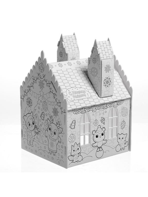 Домик-раскраска 3 в 1 «Новогодние истории»