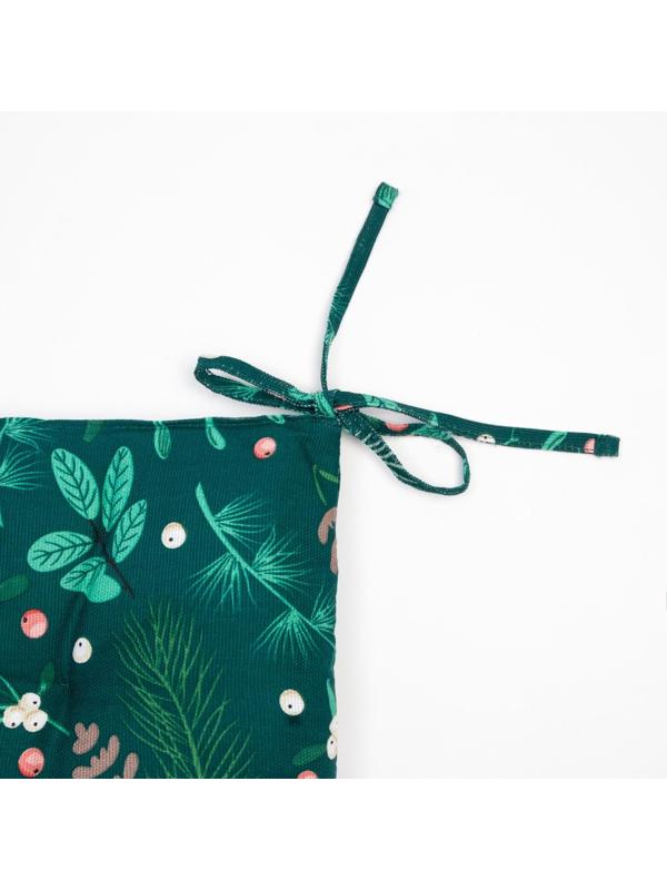 Сидушка на стул Доляна Needles, 42х42 см, 100% хл, рогожка 164 г/м2