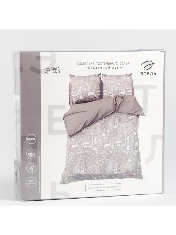 Постельное бельё Этель Евро «Сказочный лес» 200х215 см, 220х240 см, 70х70 см -2 шт, поплин 125 г/м2