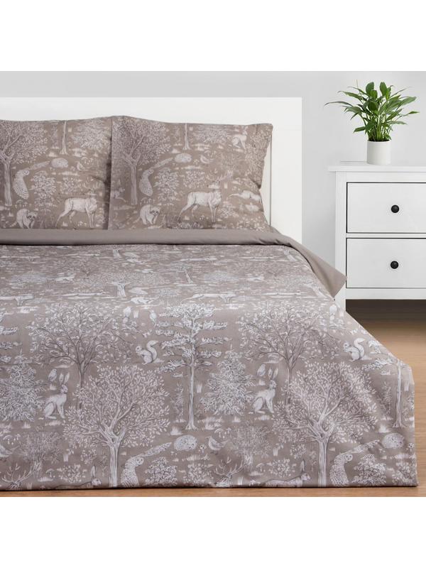 Постельное бельё Этель Евро «Сказочный лес» 200х215 см, 220х240 см, 70х70 см -2 шт, поплин 125 г/м2