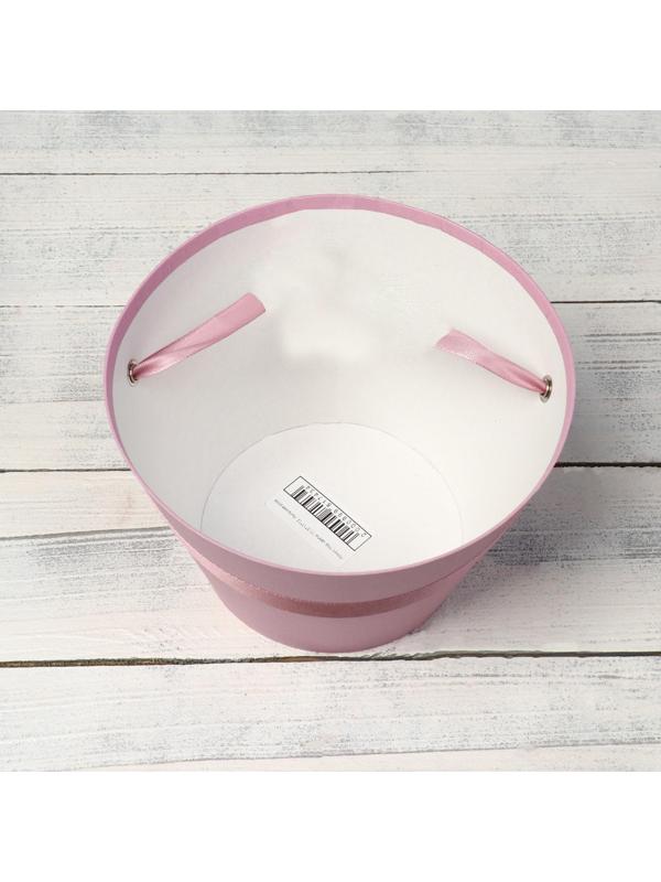 Переноска конус под цветы, пыльная роза 11,5 х 17 х 12 см