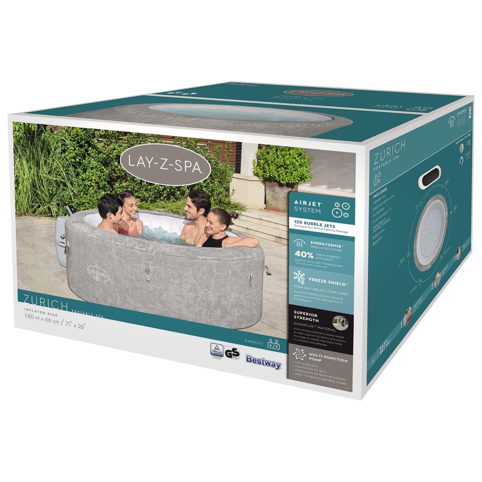 СПА бассейн Zurich Airjet 180 х 66 см + гидромассаж 60065