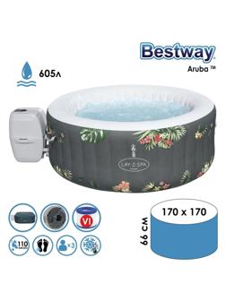 СПА бассейн Aruba Airjet 170 х 66 см + гидромассаж 60061