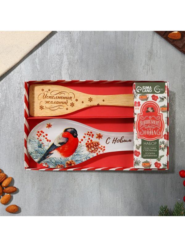 Набор «Новый год», подставка под ложку, лопатка