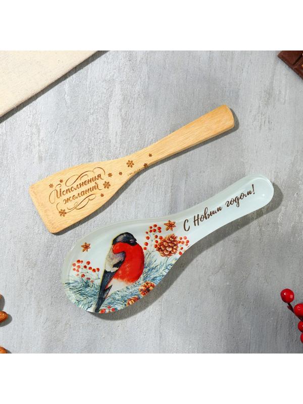 Набор «Новый год», подставка под ложку, лопатка