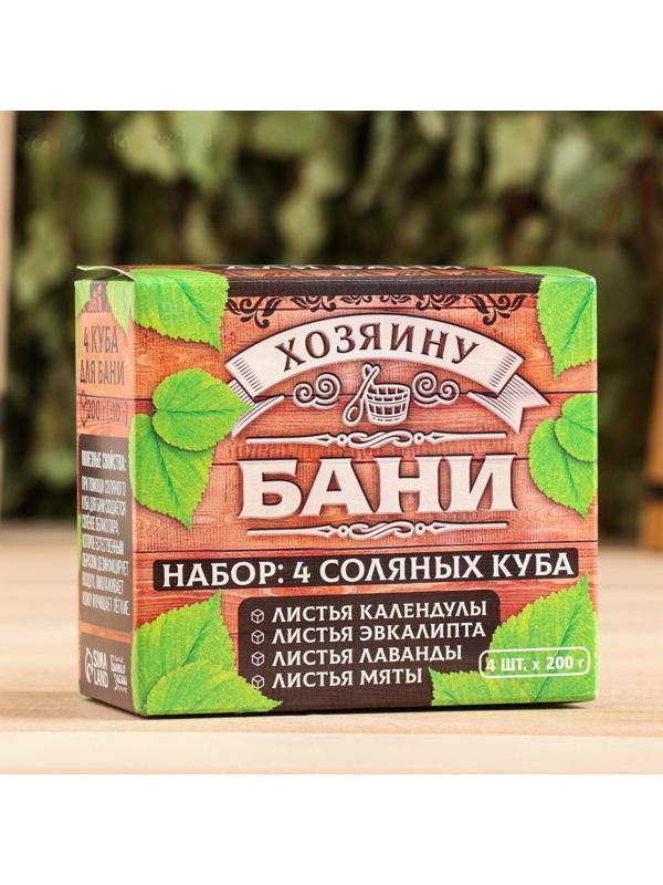 Соляной брикет набор в коробке 4 шт 