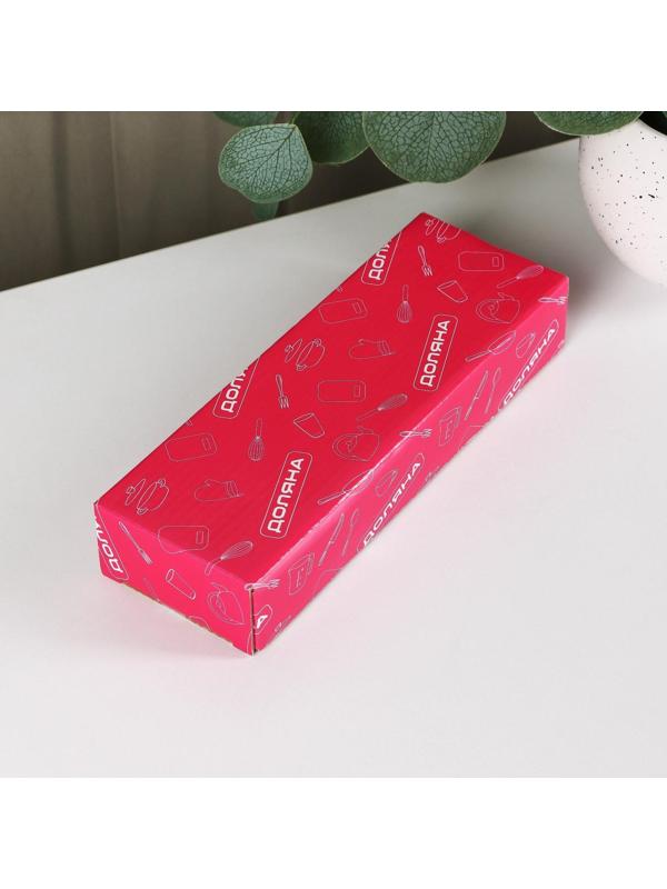 Подставка фарфоровая под ложку Доляна «Млечный путь», 21,5×7,5×3,5 см, цвет зелёный