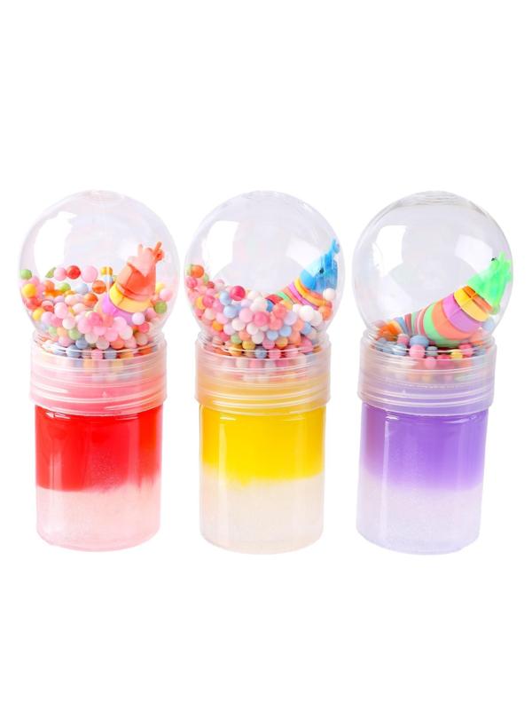 Лизун с игрушкой, цвета МИКС