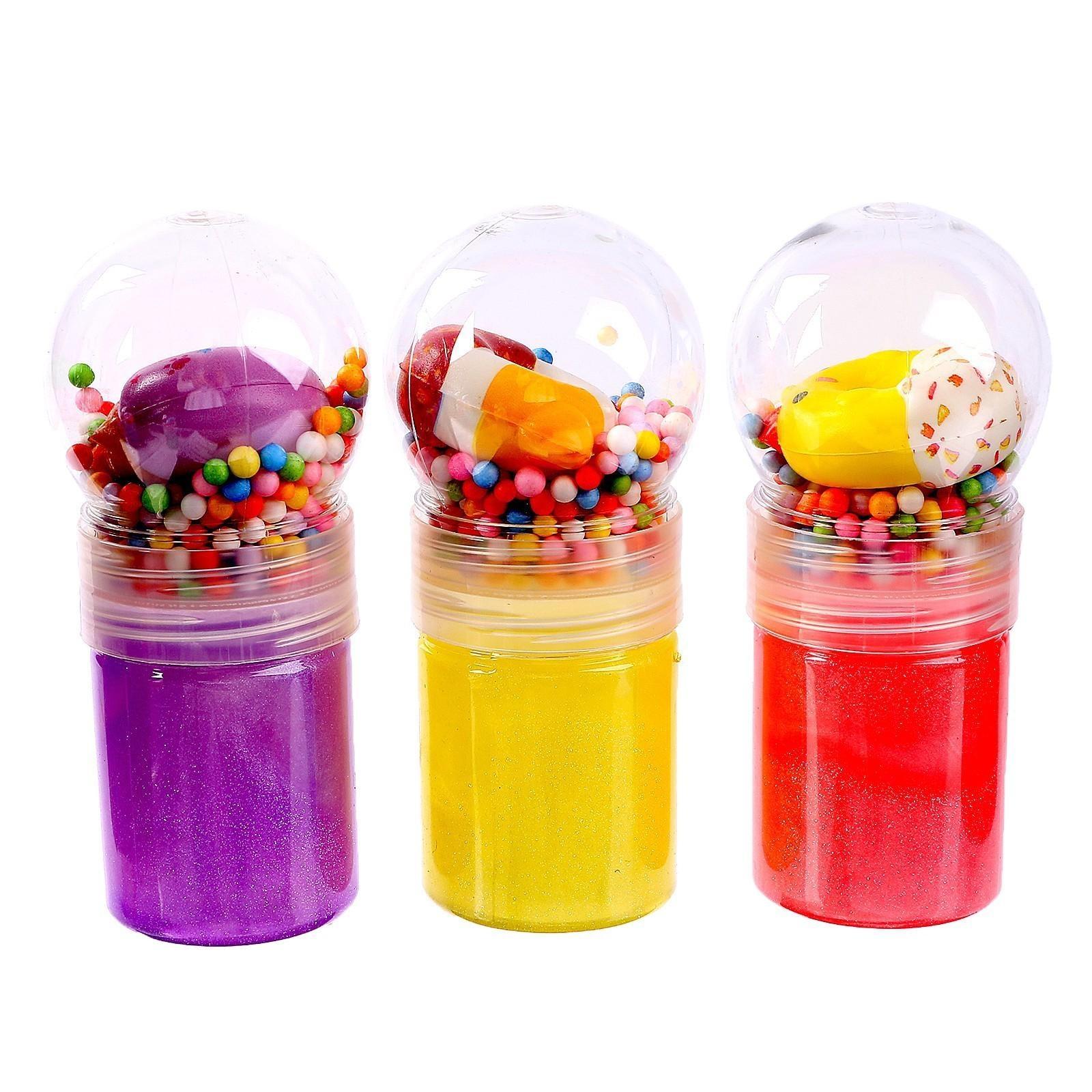 Лизун с игрушкой, цвета МИКС