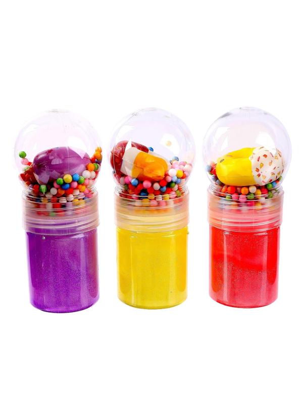 Лизун с игрушкой, цвета МИКС