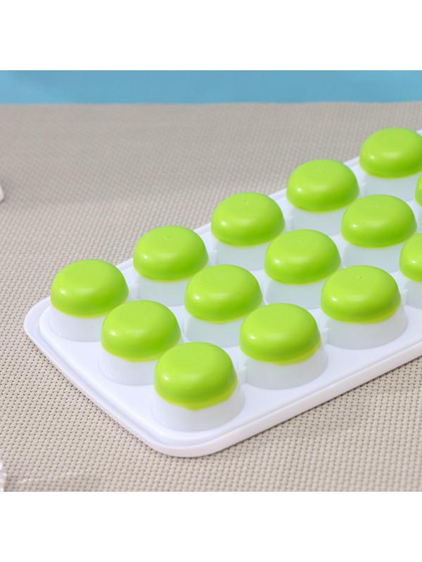 Форма для льда и шоколада с крышкой Доляна, 21 ячейка, 26×12×2,5 см, ячейка 3×3×2 см, цвет МИКС