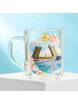 Кружка стеклянная «Санкт-Петербург», 200 мл