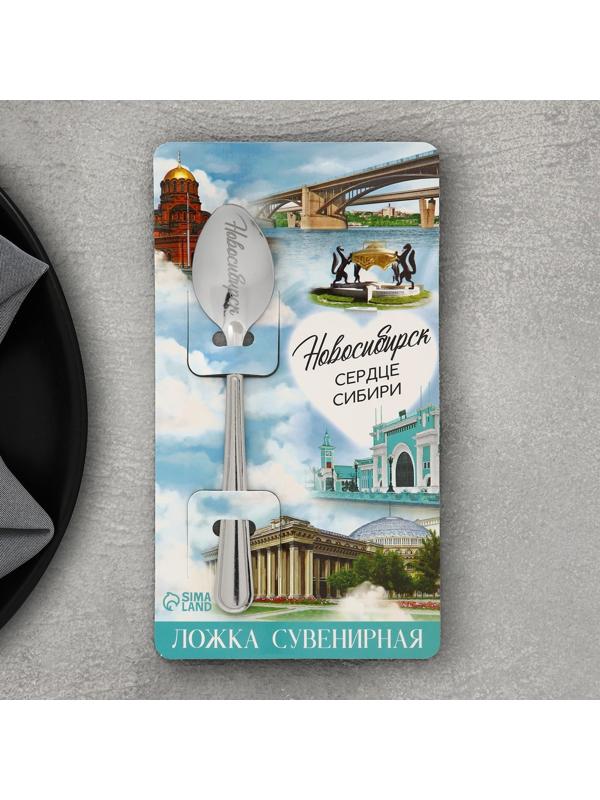 Ложка сувенирная «Новосибирск», с гравировкой, 3 х 14 см