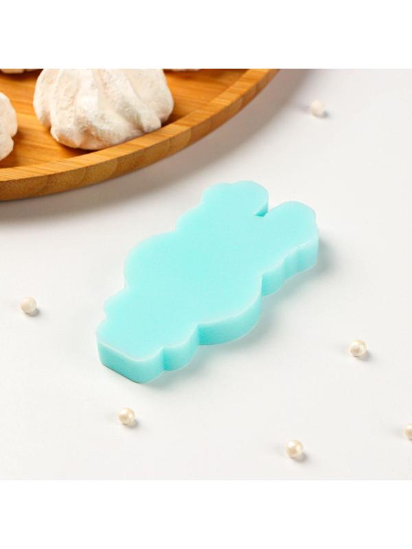 Силиконовый молд «Олень», 8×3,7×0,8 см, цвет бирюзовый