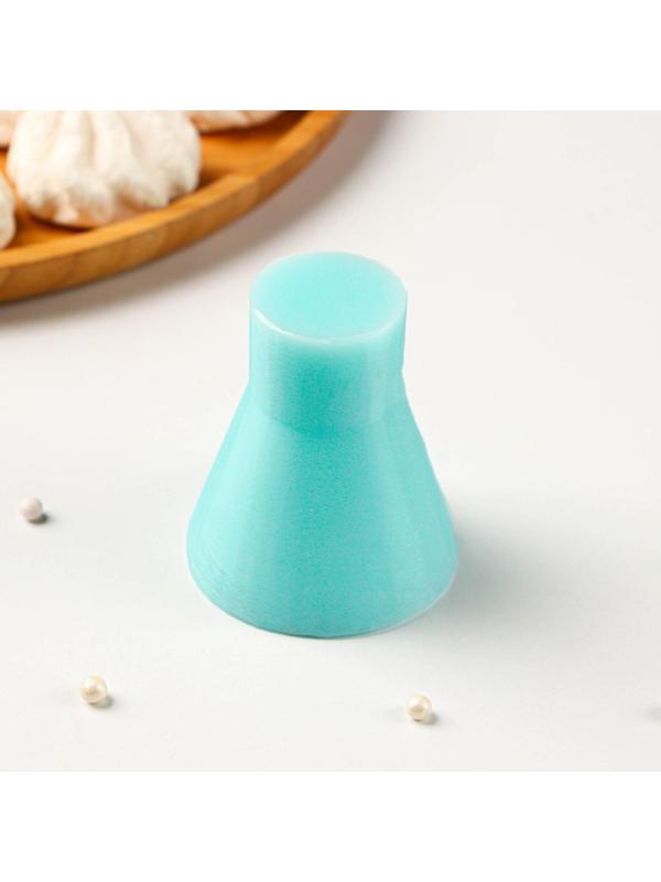 Силиконовый молд «Ёлочка геометрическая», 5×5×6 см, цвет бирюзовый