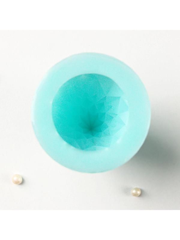 Силиконовый молд «Ёлочка геометрическая», 5×5×6 см, цвет бирюзовый