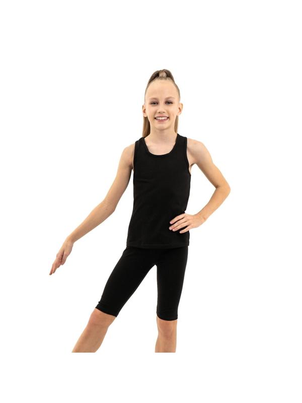 Майка-борцовка х/б, р. 42, цвет чёрный