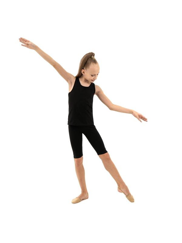 Майка-борцовка х/б, р. 42, цвет чёрный