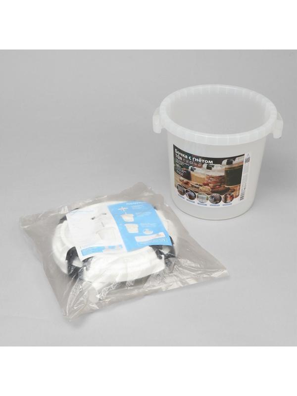 Бочка пищевая, 10л, горловина 28 см, с герметичной крышкой