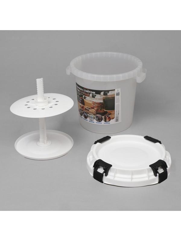 Бочка пищевая, 10л, горловина 28 см, с герметичной крышкой