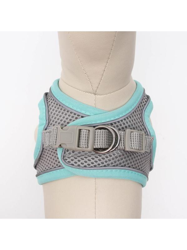 Комплект с мягкой шлейкой, быстросъемный, S, поводок 150 х1,5 см, ОШ 33-36 ОГ 35-40 см,