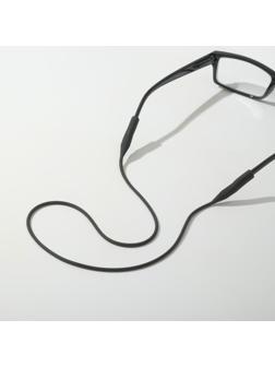 Шнурок силиконовый для очков №1 Чёрный