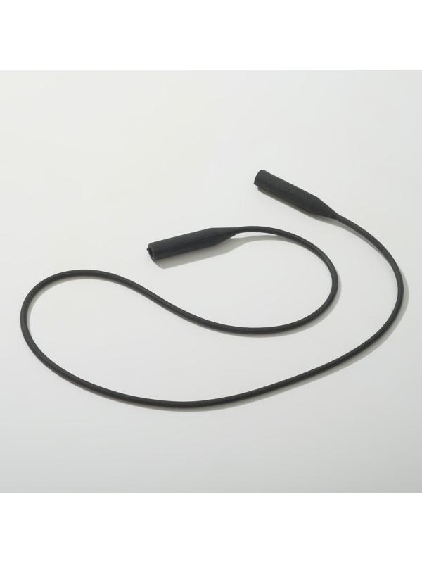 Шнурок силиконовый для очков №1 Чёрный