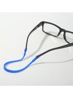 Шнурок силиконовый для очков №2 Чёрная-синяя