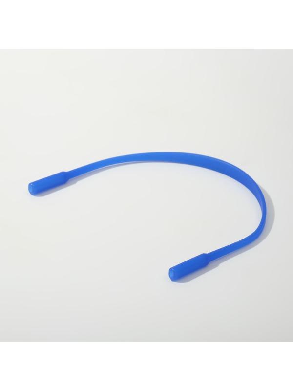 Шнурок силиконовый для очков №2 Чёрная-синяя