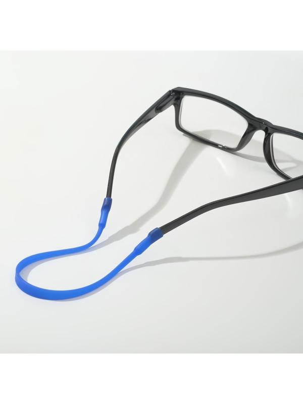 Шнурок силиконовый для очков №2 Чёрная-синяя