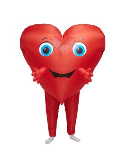 Костюм надувной «Сердце» с руками, рост 150-190 см