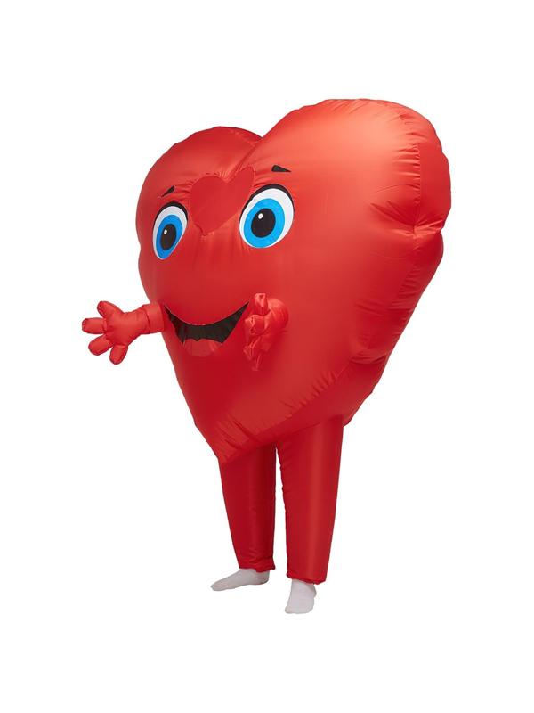 Костюм надувной «Сердце» с руками, рост 150-190 см