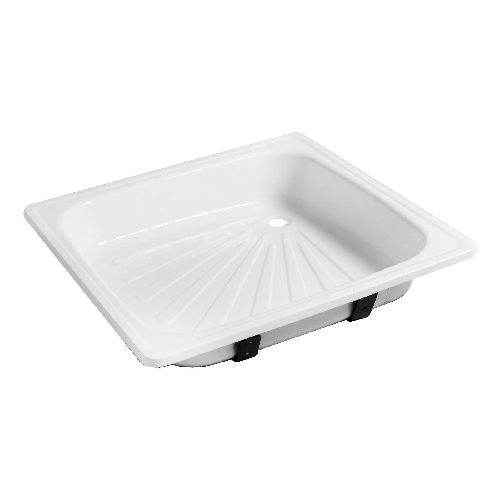 Поддон душевой стальной Ligeya, эмалированный, 800х800х150 мм, без сифона