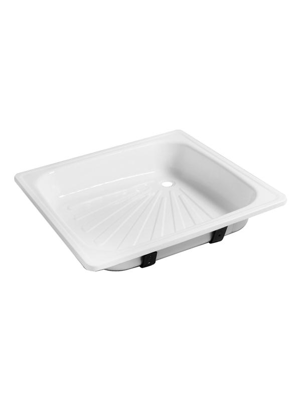 Поддон душевой стальной Ligeya, эмалированный, 800х800х150 мм, без сифона