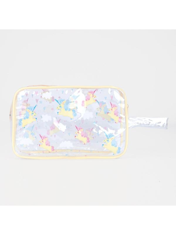 Косметичка на молнии, цвет бежевый