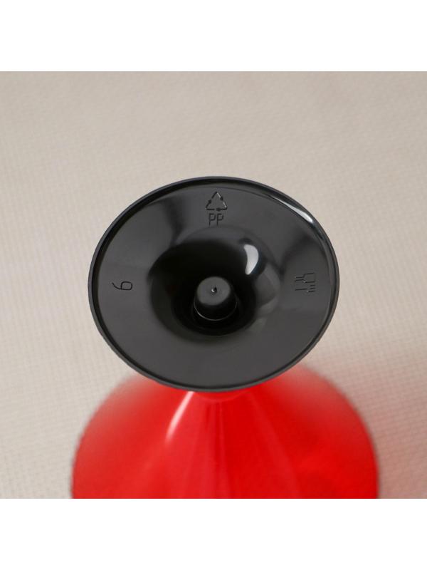 Бокал для мартини одноразовый «Кристалл»,150 мл, 6 шт в упаковке, цвет красный