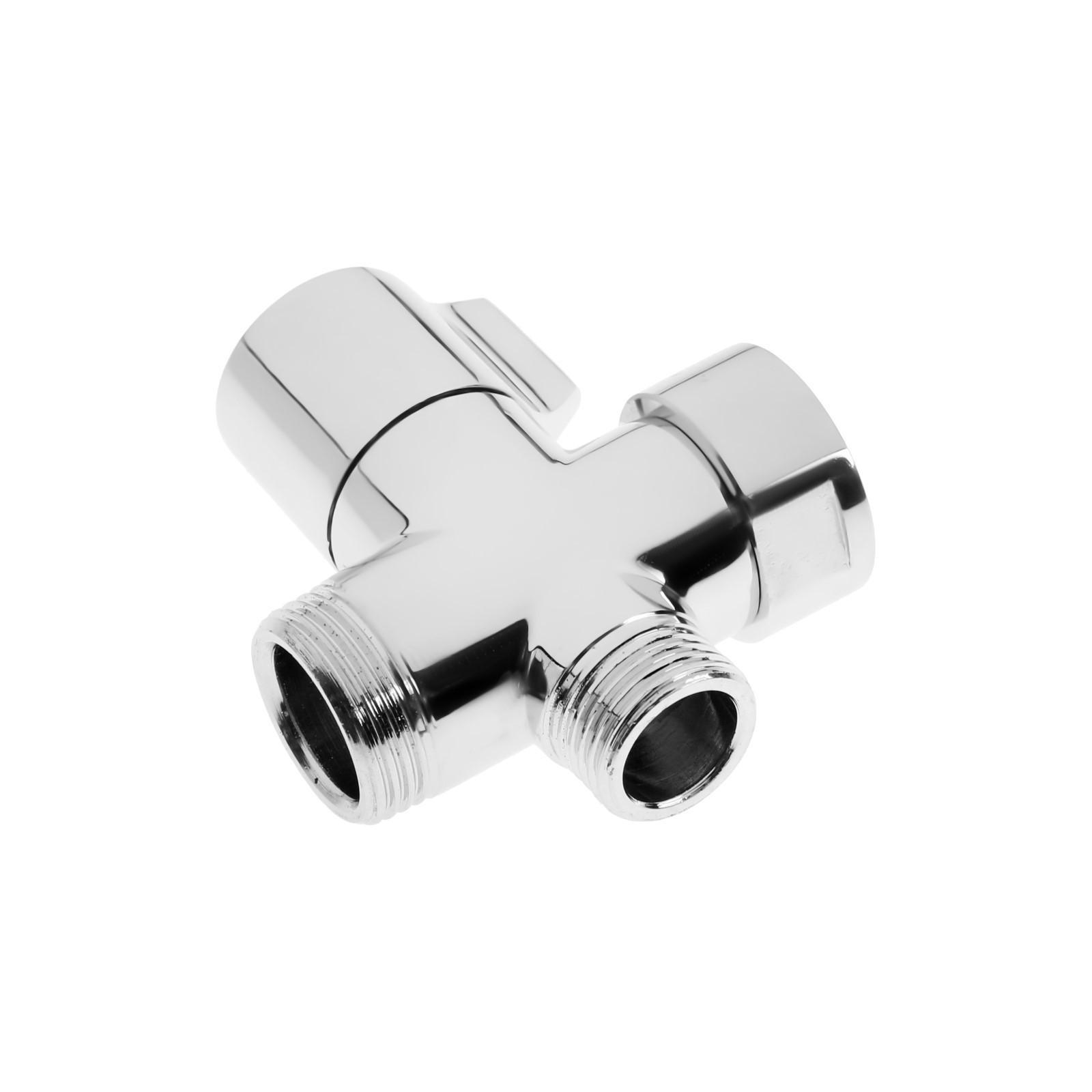 Дивертор Р15, для смесителя, корпус цинк, цвет хром