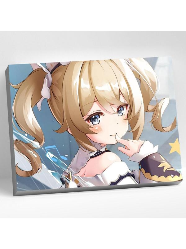 Картина по номерам 30 × 40 см «Геншин» «Барбара» 18 цветов