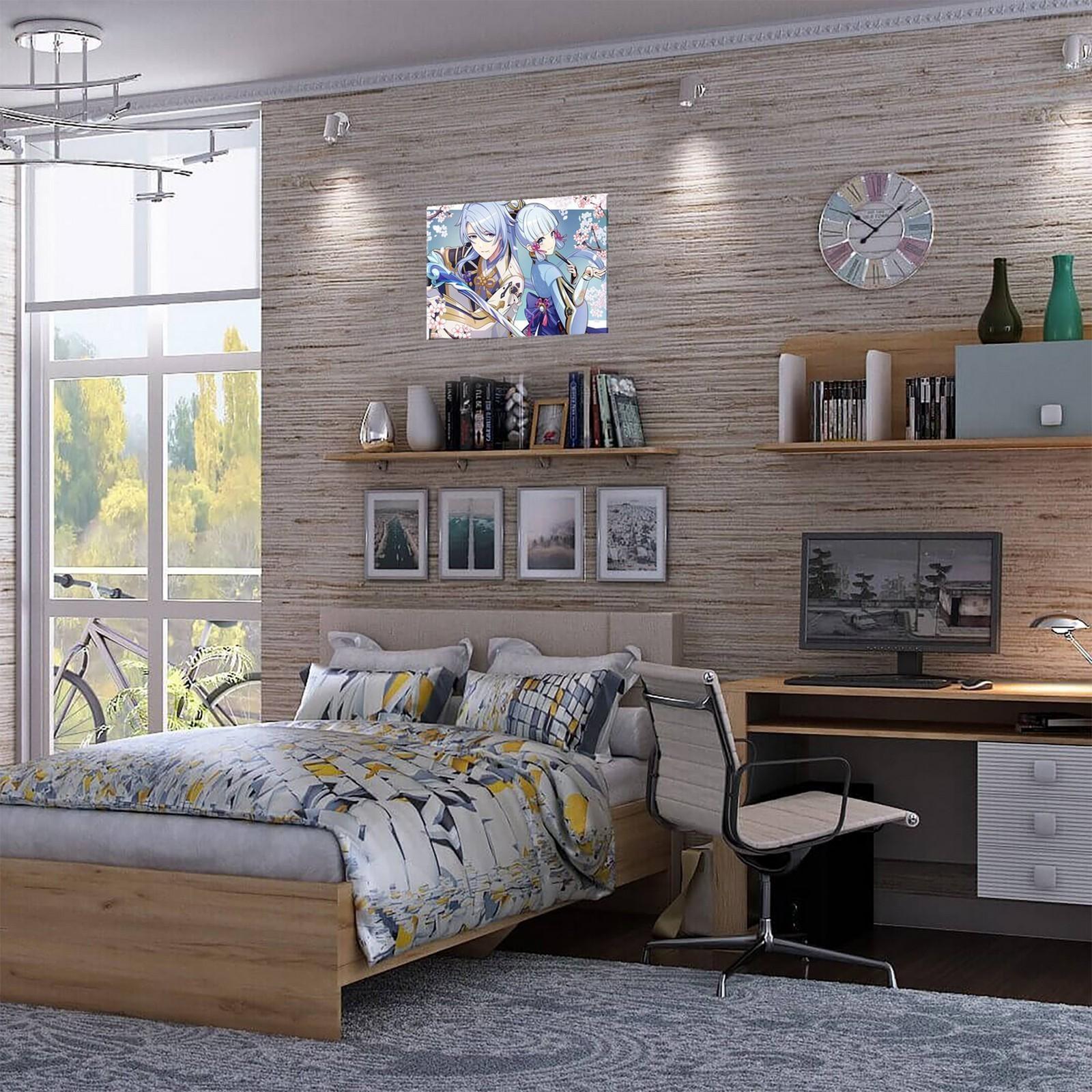 Картина по номерам 30 × 40 см «Геншин» «Аято» и «Аяка» 26 цветов