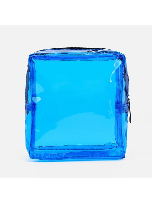 Косметичка на молнии, цвет синий