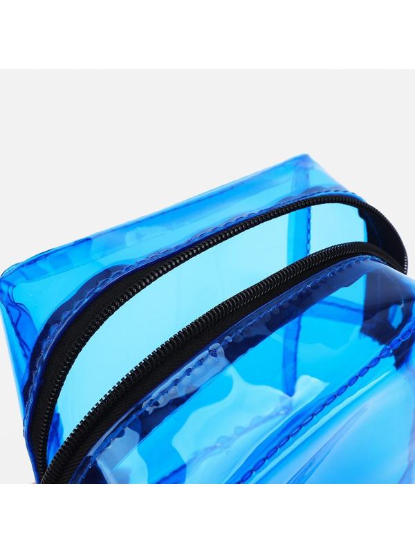 Косметичка на молнии, цвет синий