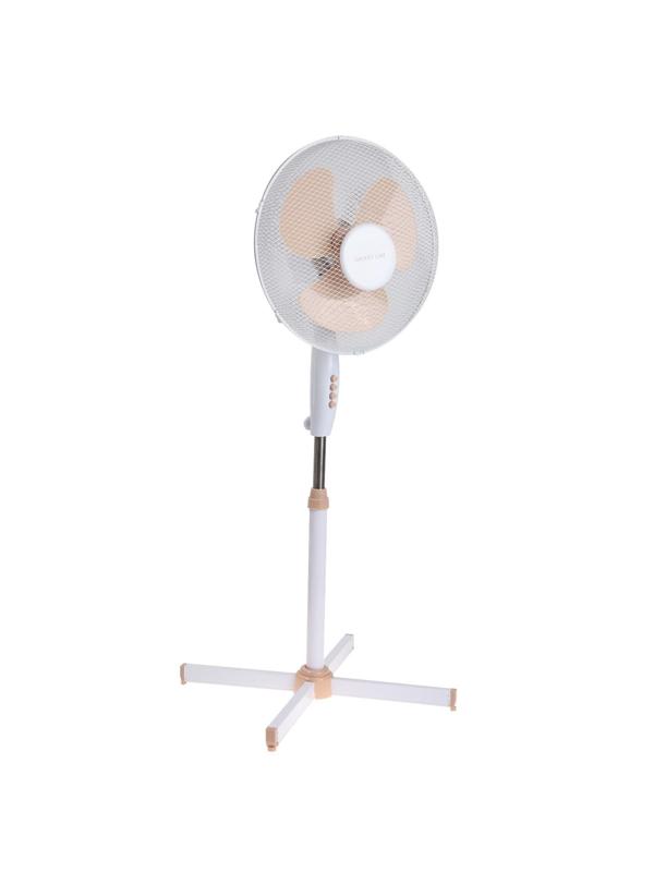 Вентилятор Galaxy GL 8106, напольный, 60 Вт, 3 скорости, бело-бежевый