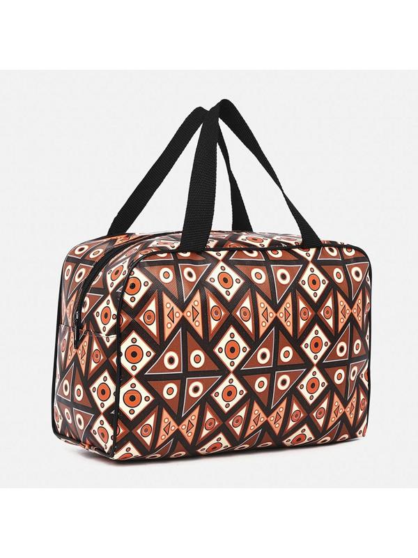 Косметичка на молнии, цвет коричневый