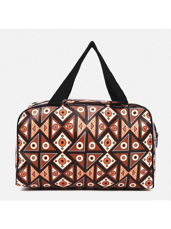 Косметичка на молнии, цвет коричневый