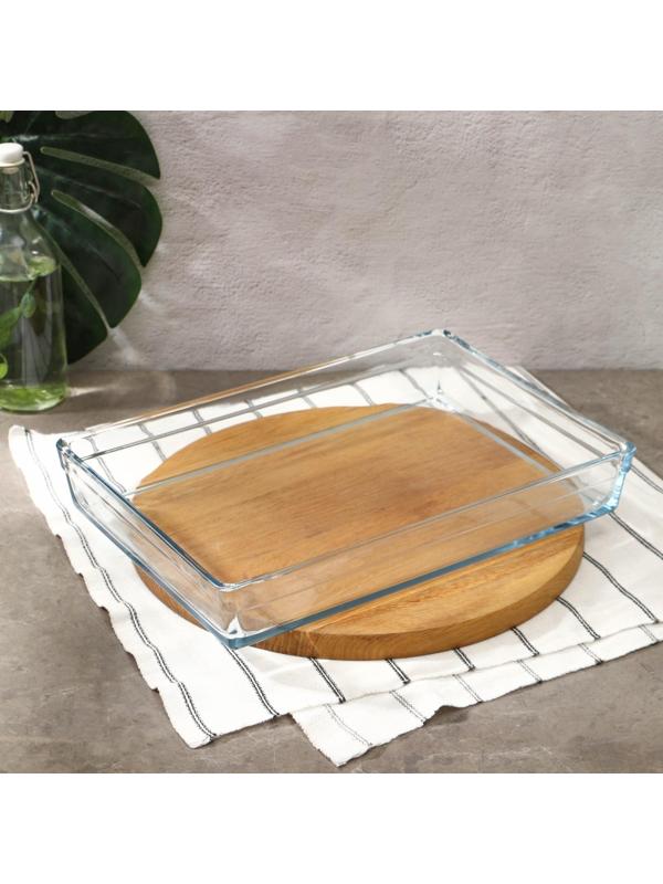 Набор посуды для СВЧ Borcam, стеклянный, 2 предмета: 2.5 л, 4.35 л, 28.7×19.7×6 см, 36.7×25.7×6 см