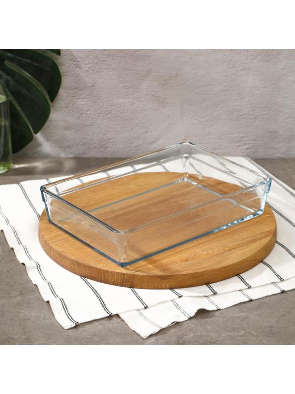 Набор посуды для СВЧ Borcam, стеклянный, 2 предмета: 2.5 л, 4.35 л, 28.7×19.7×6 см, 36.7×25.7×6 см