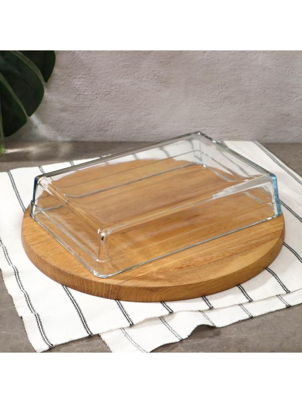 Набор посуды для СВЧ Borcam, стеклянный, 2 предмета: 2.5 л, 4.35 л, 28.7×19.7×6 см, 36.7×25.7×6 см