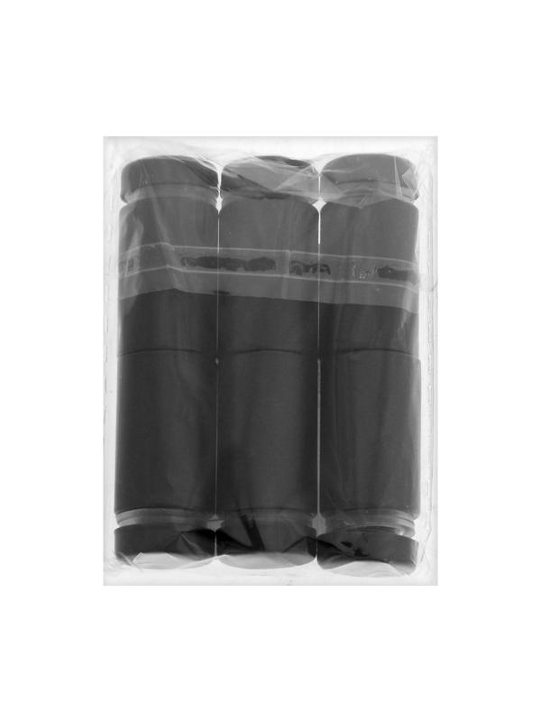 Дистанционный держатель для табличек, 16х30 мм, цвет черный,набор 6 шт.